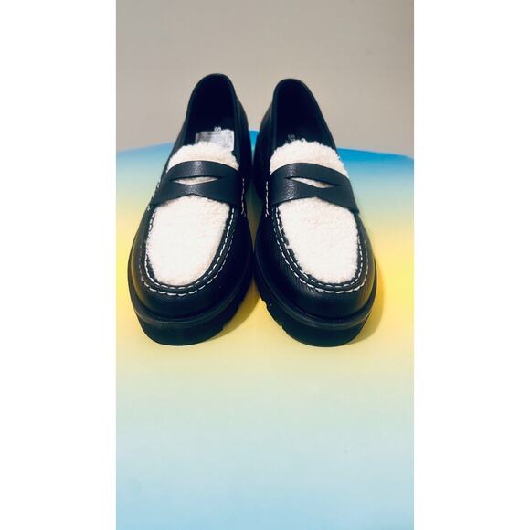 Sperry Top-Spider Chunky Penny Womens Loafers Black Flat Casual Shoes Slip On - Picture 3 of 16